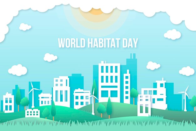 Dia Mundial do Habitat em papel