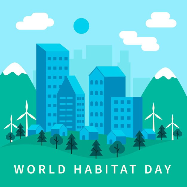 Dia Mundial do Habitat em projeto plano