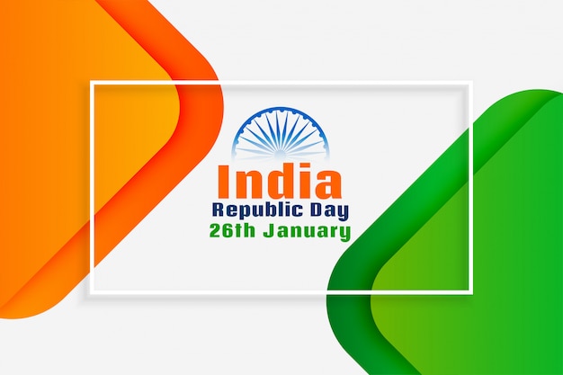 Vetor grátis dia nacional da república indiana design criativo