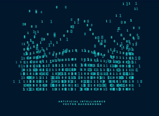 Diagrama de código digital para tecnologia e inteligência artificial