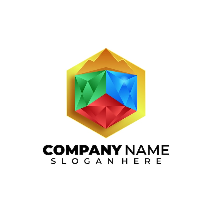 Vetor grátis diamante logotipo moderno parte 4