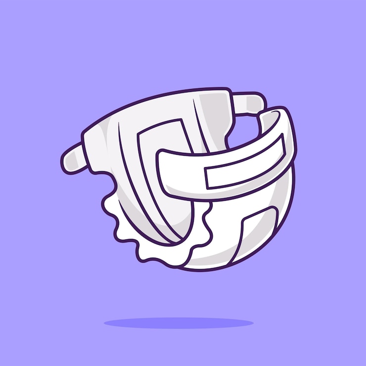 Vetor grátis diaper baby floating cartoon vector icon ilustração natureza objeto icon isolado vector plano