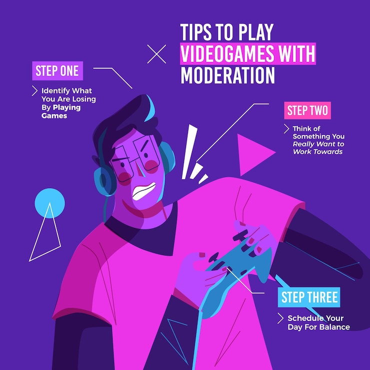 Vetor grátis dicas para jogar jogos online com moderação com jogadores