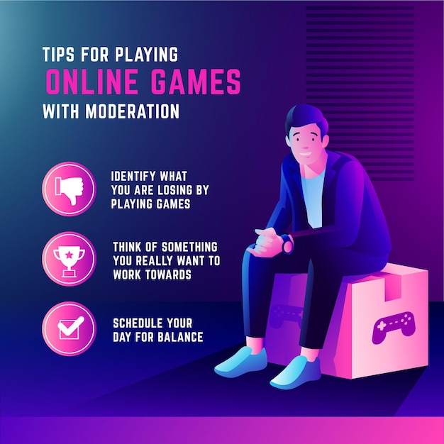 Dicas para jogar jogos online com moderação