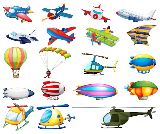 Diferentes modos de transporte aéreo