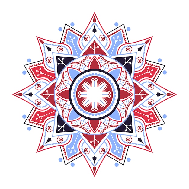 Distintivo de mandala indiana