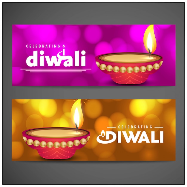 Vetor grátis diwali design fundo roxo e tipografia vector