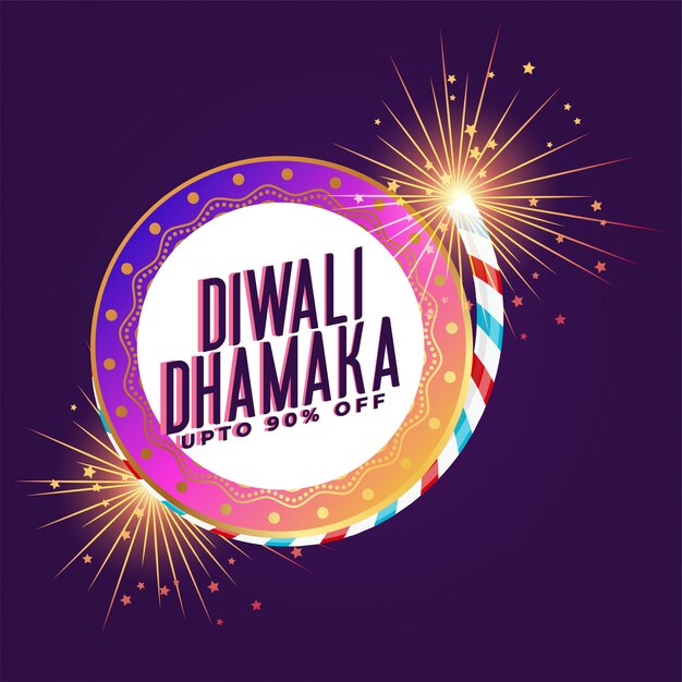 Diwali festival grande venda e oferta de modelo de plano de fundo