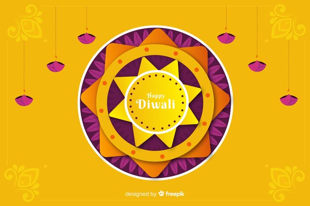 Diwali fundo em estilo de jornal