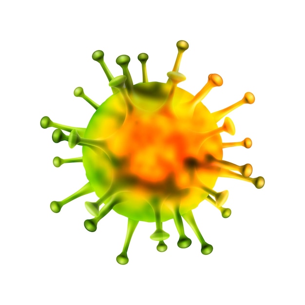 Doença de coronavírus manchete de notícias pandemia global ilustração vetorial com símbolo de vírus abstrato design de malha de arame de baixo poli isolado em fundo azul