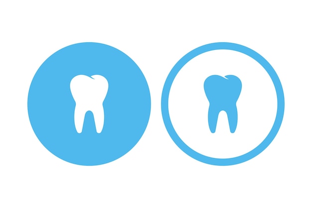 Dois círculos com dente