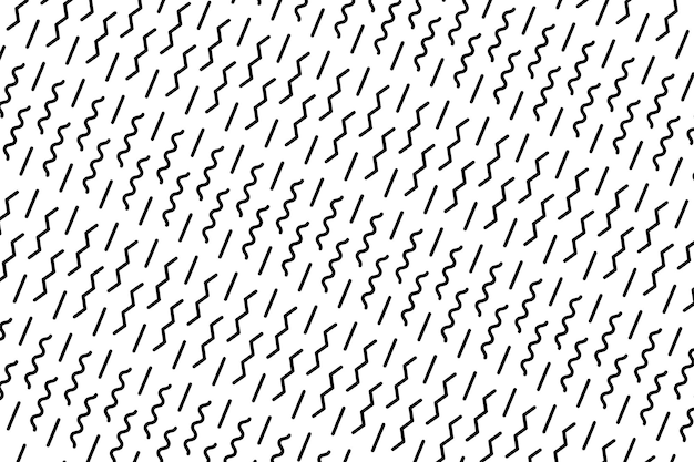 Vetor grátis doodle abstrato linhas fundo preto e branco