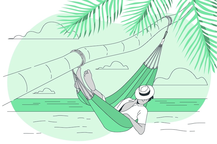 Vetor grátis dormindo em um conceito de ilustração de rede