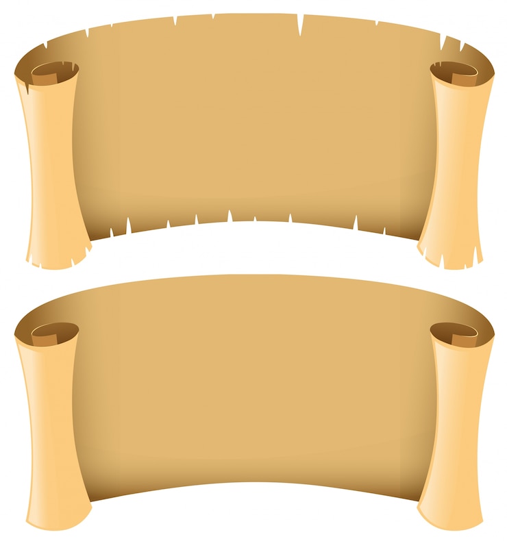 Vetor grátis duas bandeiras em branco em estilo medieval