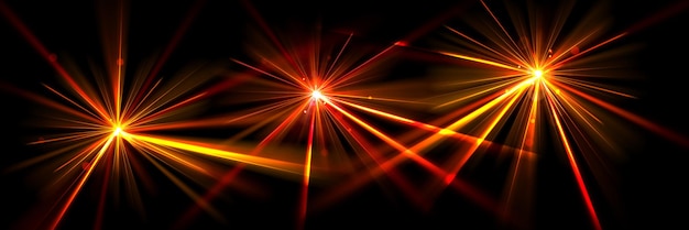 Vetor grátis efeito de laser de festa de luz vermelha 3d em show de concerto de discoteca em boate projeto de celebração de brilho de néon de feixe mágico led brilho de lazer na ilustração de desempenho de discoteca explosão de estrela iluminada abstrata