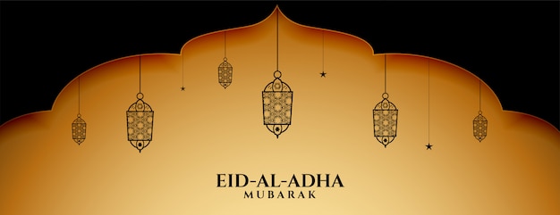 Vetor grátis eid al adha bakrid festival banner