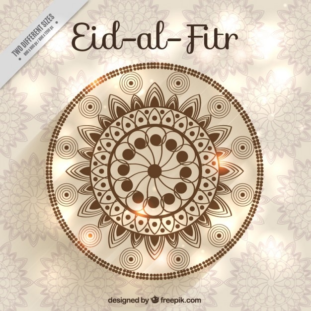 Vetor grátis eid fundo decorativo al fitr