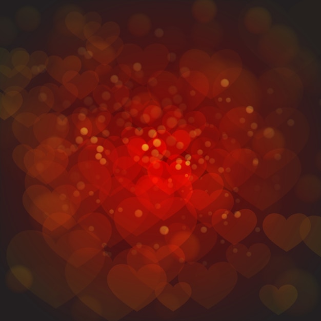 Vetor grátis elegant red valentine backgrounds com efeito de iluminação