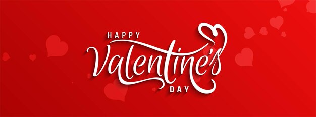 Elegante banner de amor elegante de dia dos namorados