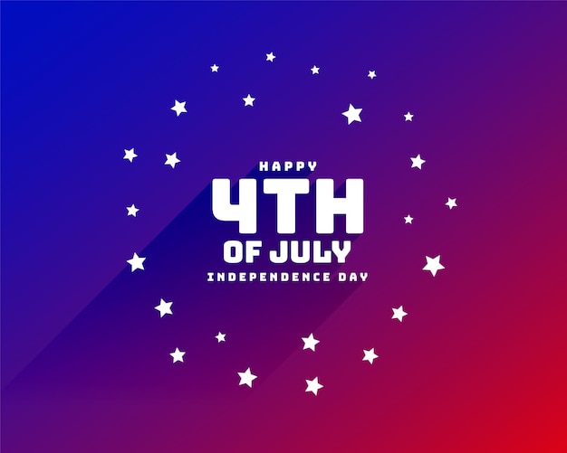 Vetor grátis elegante design de cartaz de celebração do dia da independência de 4 de julho