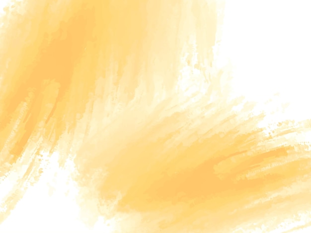 Elegante fundo de design de pincel aquarela amarelo