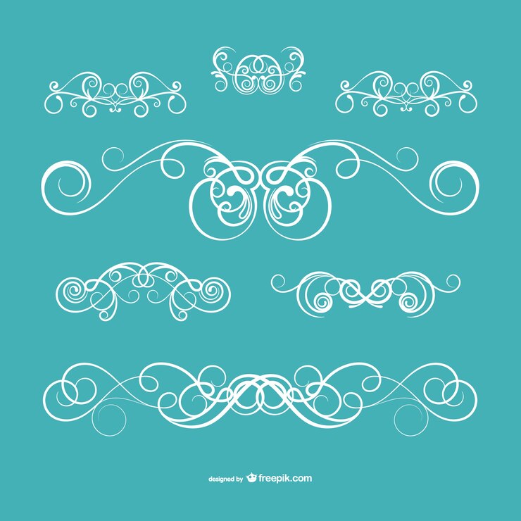 Vetor grátis elegante gráficos rolar