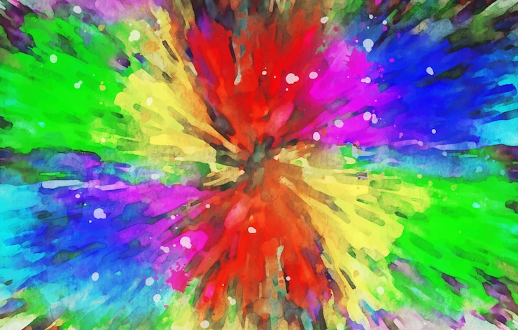 Vetor grátis elegante mancha colorida fundo aquarela
