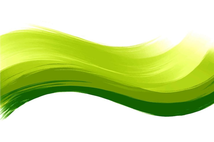 Vetor grátis elegante verde fluindo linhas de onda fundo
