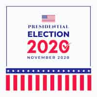 Vetor grátis eleição presidencial americana de 2020