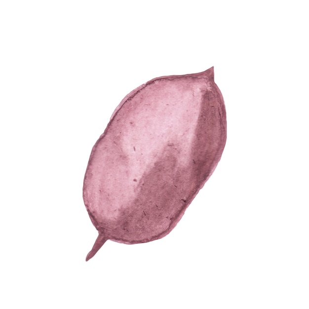Elemento de folha abstrato rosa aquarela ilustração de fundo de alta resolução Foto gratuita