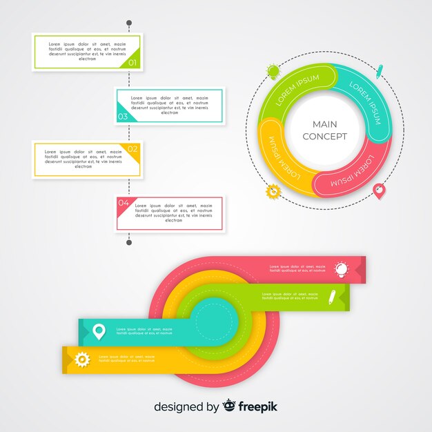 Elemento de infográfico collectio