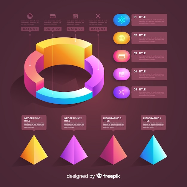 Elemento de infográfico collectio