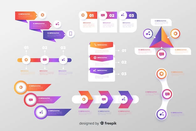 Elemento de infográfico collectio