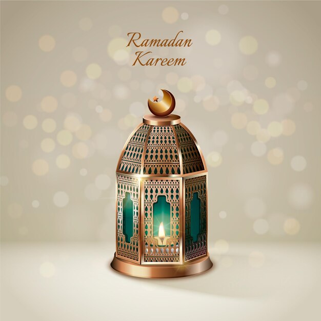 Elemento realista ramadan kareem