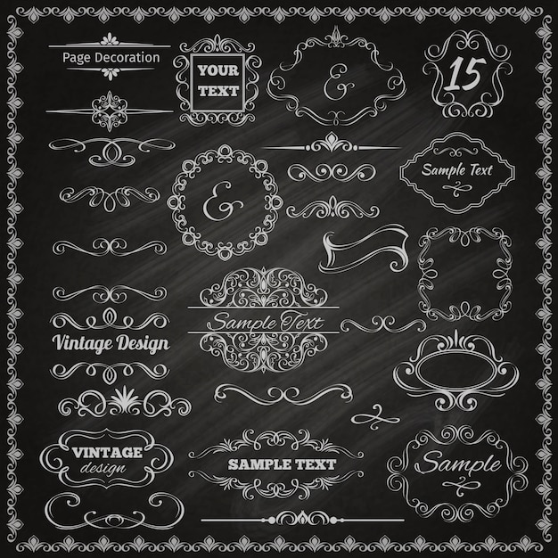 Elementos de design caligráfico