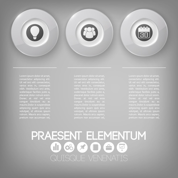 Elementos de infográfico de negócios