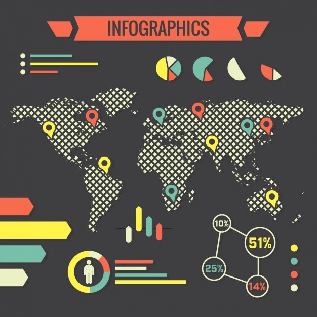 Vetor grátis elementos infográficos