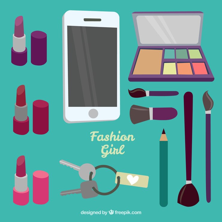 Vetor grátis elementos moda menina