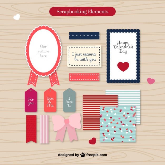 Elementos scrapbooking retro