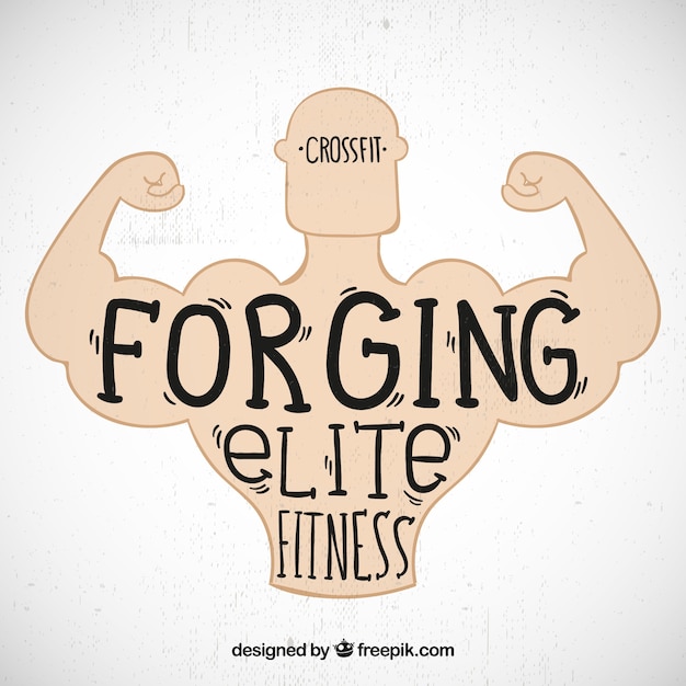 Vetor grátis elite fundo de fitness