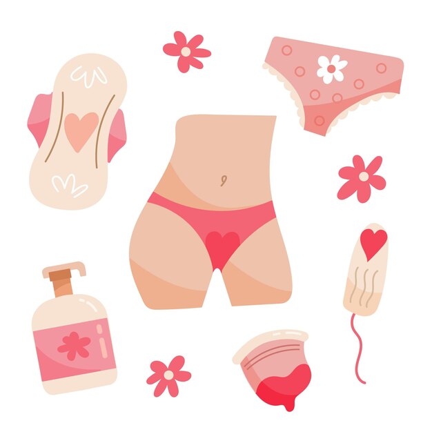 Embalagem de produtos de higiene feminina