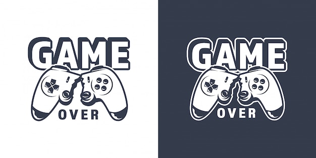 Logotipos de controle de video game Editáveis Design