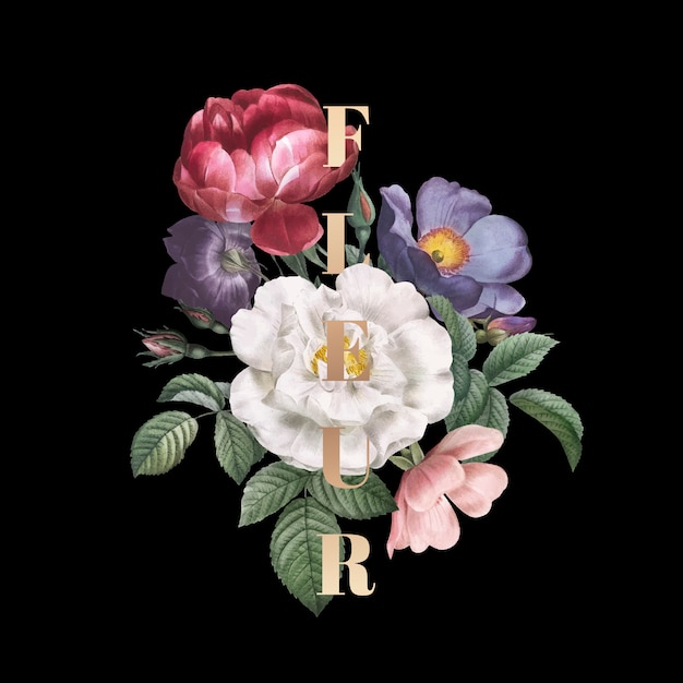 Emblema floral Fleur
