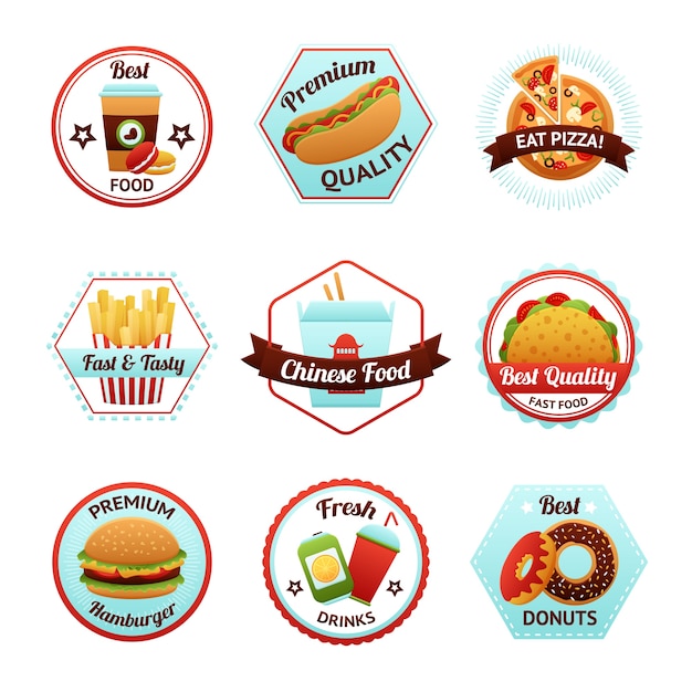 Emblemas de fast food