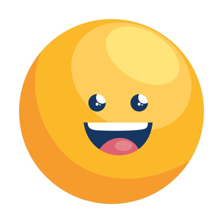 Vetor grátis emoji feliz personagem clássico de quadrinhos