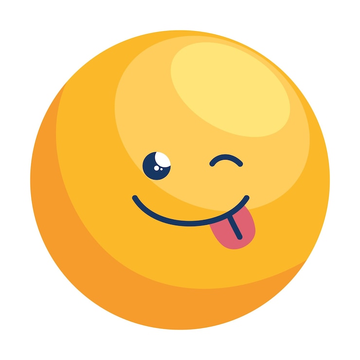 Vetor grátis emoji louco ícone de personagem cômico
