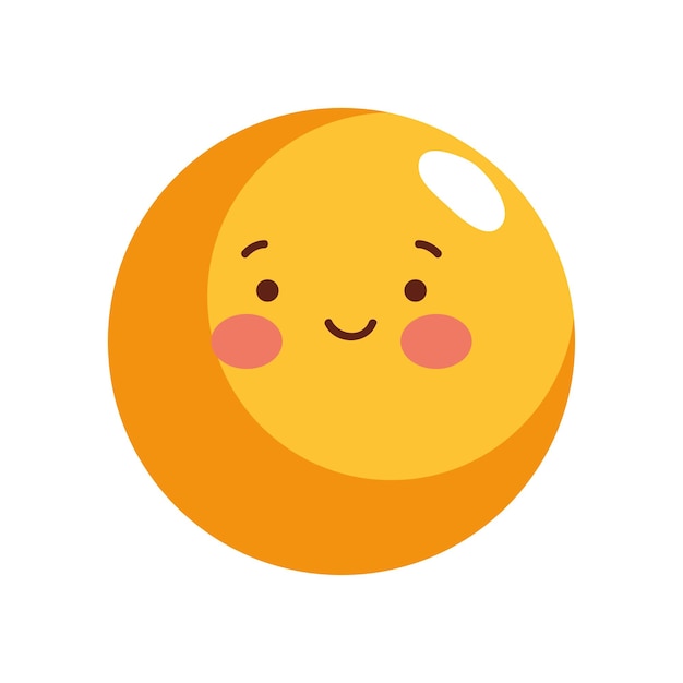 Vetor grátis emoticon de sorriso amarelo