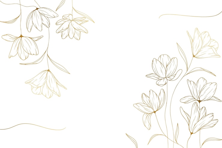 Vetor grátis entregue as flores desenhadas fundo
