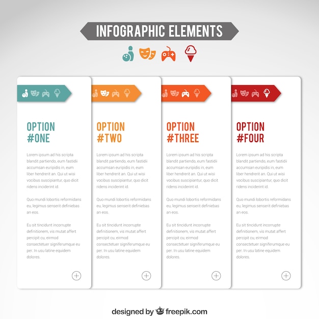 Vetor grátis entretenimento modelo infográfico