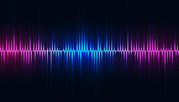 equalizador de faixas de áudio eletrônico para fundo de concerto de música